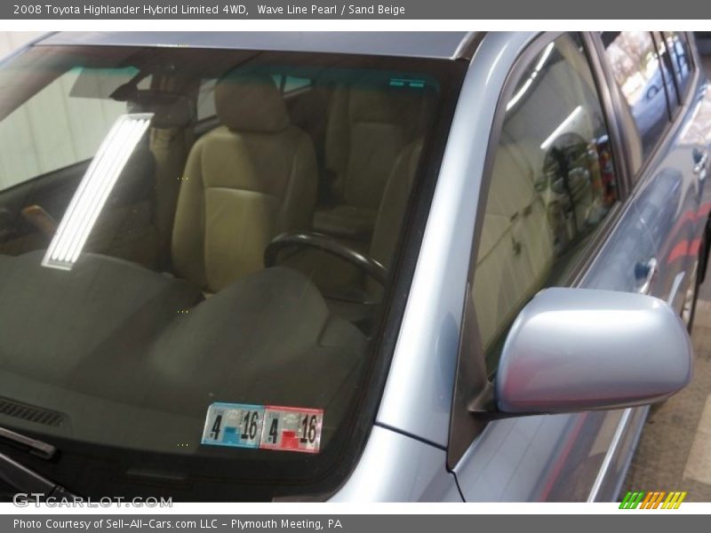 Wave Line Pearl / Sand Beige 2008 Toyota Highlander Hybrid Limited 4WD