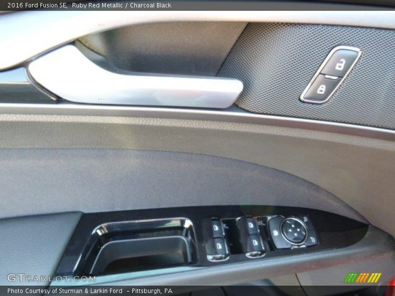 Ruby Red Metallic / Charcoal Black 2016 Ford Fusion SE