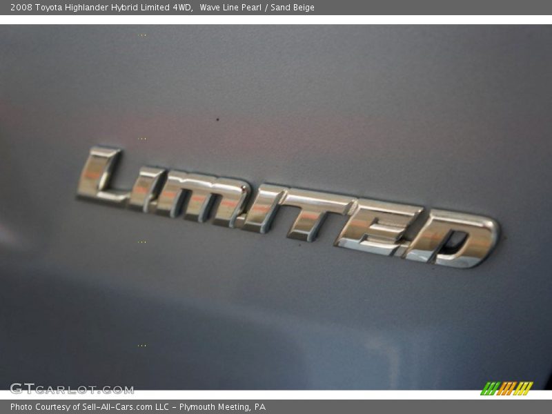 Wave Line Pearl / Sand Beige 2008 Toyota Highlander Hybrid Limited 4WD