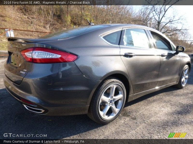 Magnetic Metallic / Charcoal Black 2016 Ford Fusion SE AWD