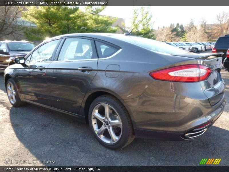 Magnetic Metallic / Charcoal Black 2016 Ford Fusion SE AWD
