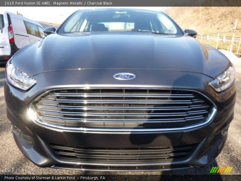 Magnetic Metallic / Charcoal Black 2016 Ford Fusion SE AWD