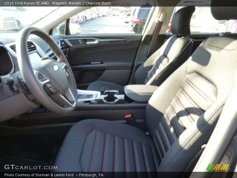 Magnetic Metallic / Charcoal Black 2016 Ford Fusion SE AWD