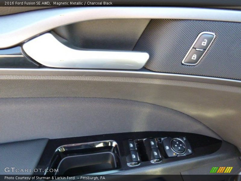Magnetic Metallic / Charcoal Black 2016 Ford Fusion SE AWD