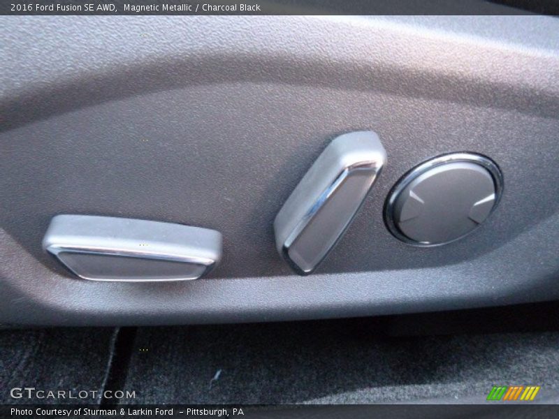 Magnetic Metallic / Charcoal Black 2016 Ford Fusion SE AWD