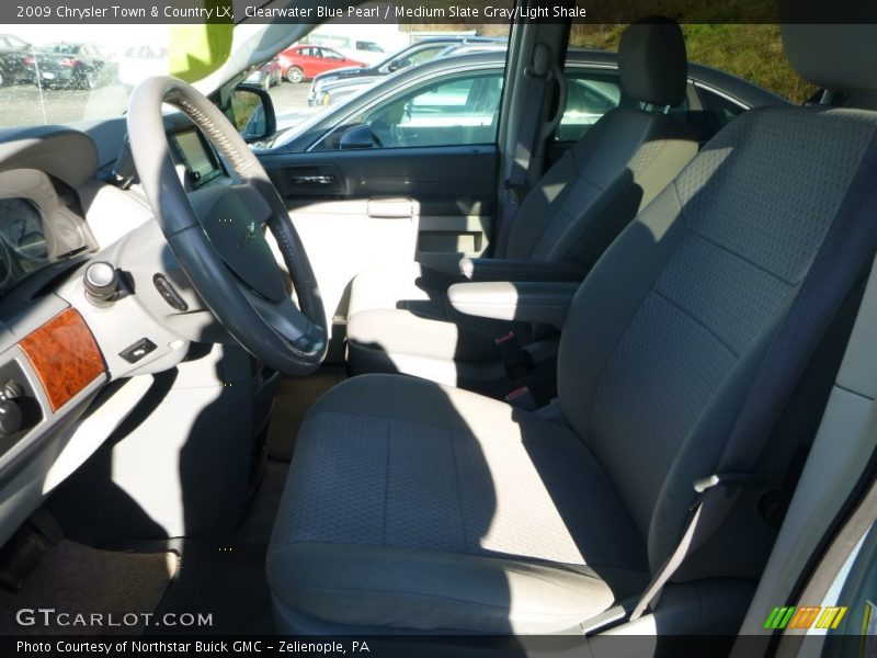 Clearwater Blue Pearl / Medium Slate Gray/Light Shale 2009 Chrysler Town & Country LX