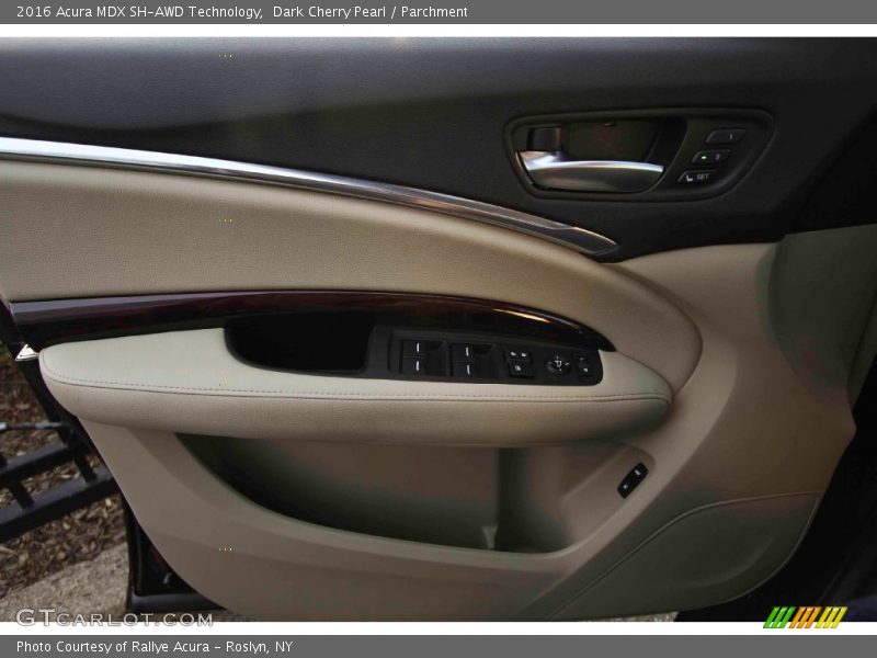 Dark Cherry Pearl / Parchment 2016 Acura MDX SH-AWD Technology