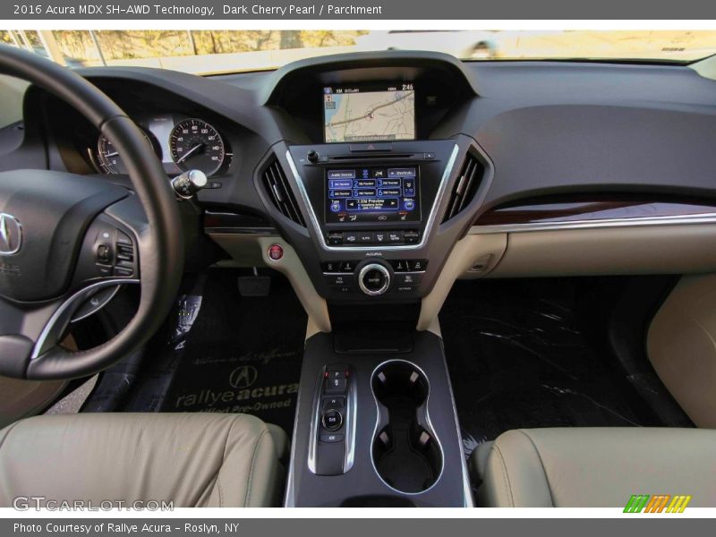 Dark Cherry Pearl / Parchment 2016 Acura MDX SH-AWD Technology