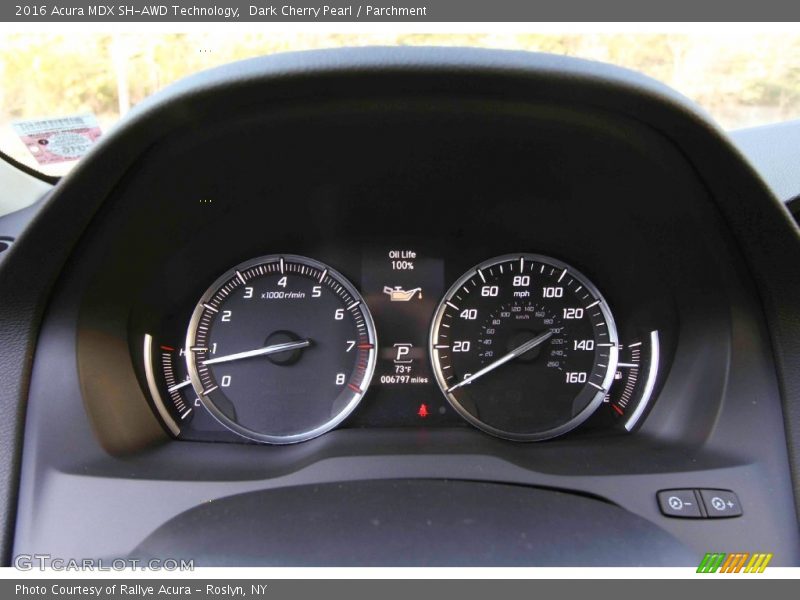Dark Cherry Pearl / Parchment 2016 Acura MDX SH-AWD Technology