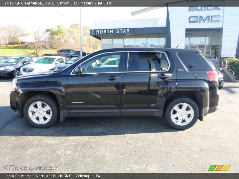 Carbon Black Metallic / Jet Black 2012 GMC Terrain SLE AWD