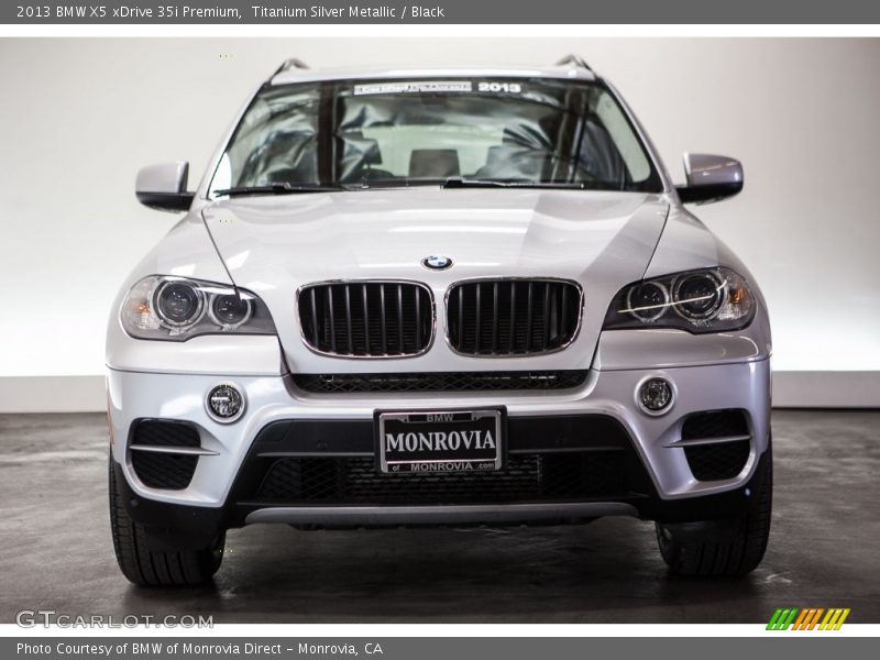 Titanium Silver Metallic / Black 2013 BMW X5 xDrive 35i Premium