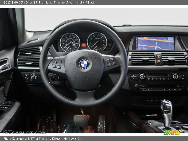 Titanium Silver Metallic / Black 2013 BMW X5 xDrive 35i Premium
