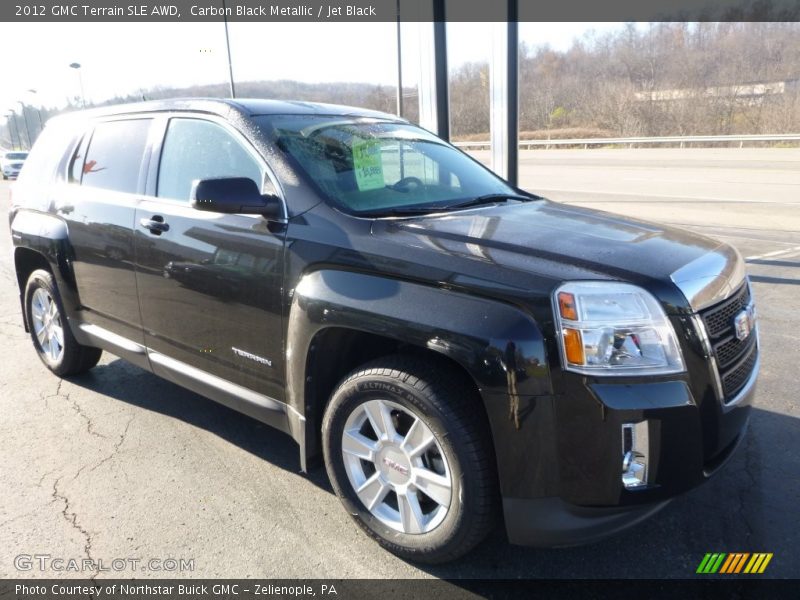 Carbon Black Metallic / Jet Black 2012 GMC Terrain SLE AWD