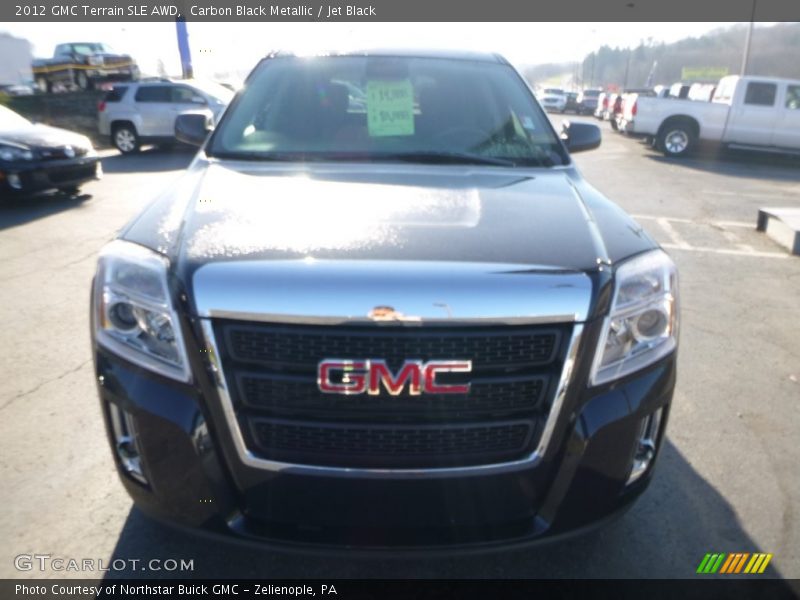 Carbon Black Metallic / Jet Black 2012 GMC Terrain SLE AWD