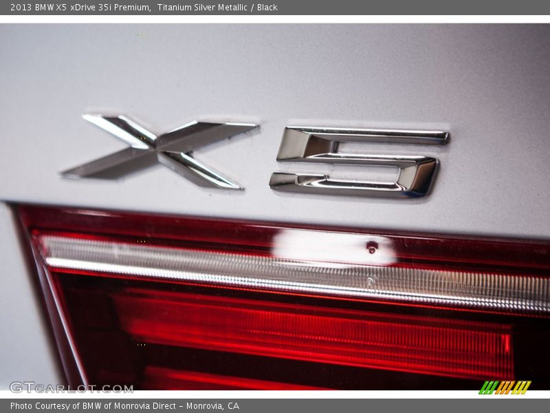Titanium Silver Metallic / Black 2013 BMW X5 xDrive 35i Premium