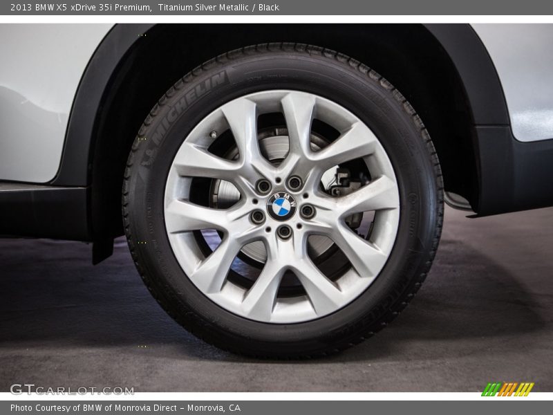 Titanium Silver Metallic / Black 2013 BMW X5 xDrive 35i Premium