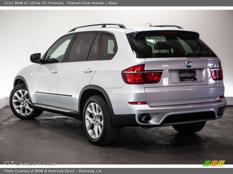 Titanium Silver Metallic / Black 2013 BMW X5 xDrive 35i Premium