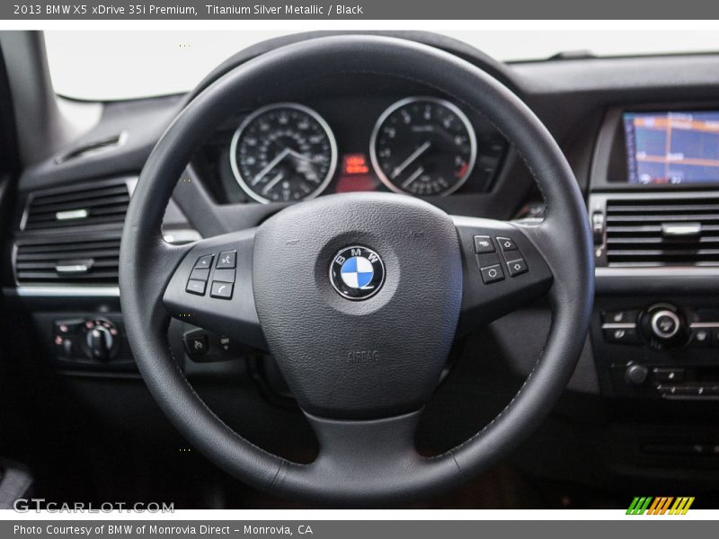 Titanium Silver Metallic / Black 2013 BMW X5 xDrive 35i Premium
