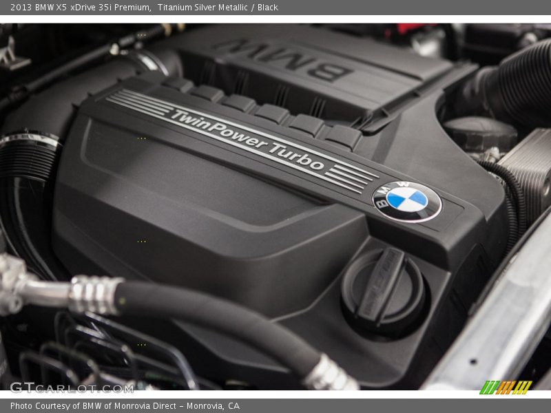 Titanium Silver Metallic / Black 2013 BMW X5 xDrive 35i Premium