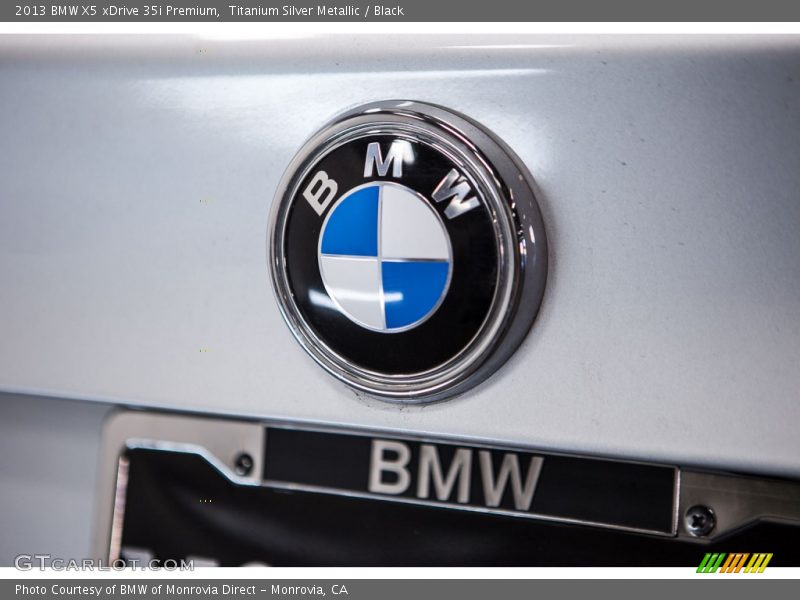 Titanium Silver Metallic / Black 2013 BMW X5 xDrive 35i Premium