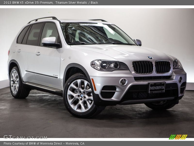 Titanium Silver Metallic / Black 2013 BMW X5 xDrive 35i Premium