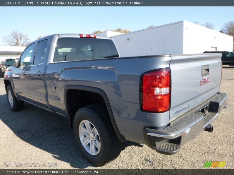 Light Steel Gray Metallic / Jet Black 2016 GMC Sierra 1500 SLE Double Cab 4WD