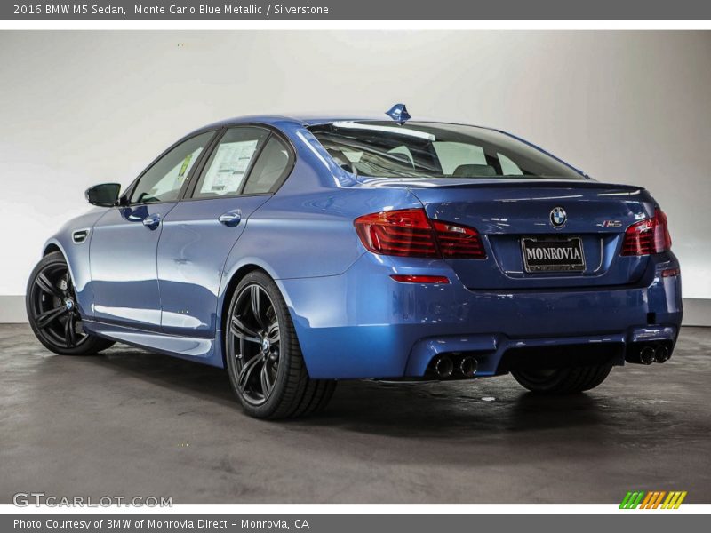 Monte Carlo Blue Metallic / Silverstone 2016 BMW M5 Sedan