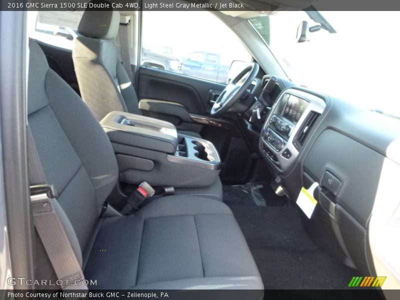 Light Steel Gray Metallic / Jet Black 2016 GMC Sierra 1500 SLE Double Cab 4WD