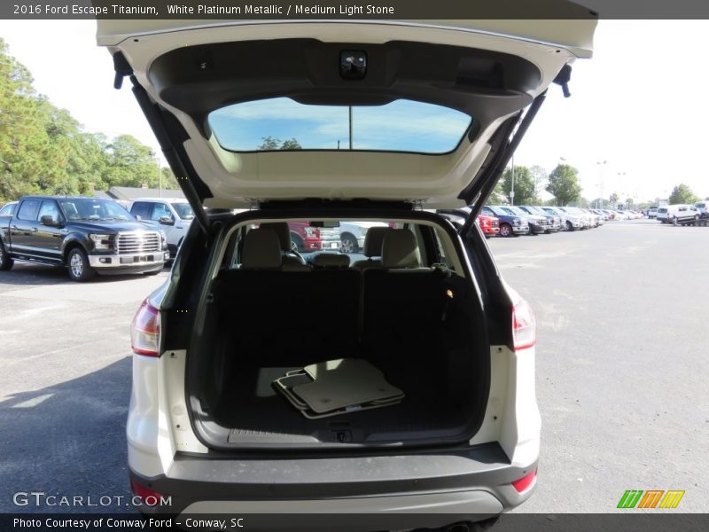 White Platinum Metallic / Medium Light Stone 2016 Ford Escape Titanium