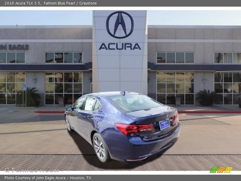 Fathom Blue Pearl / Graystone 2016 Acura TLX 3.5