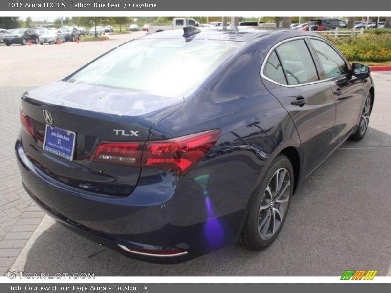 Fathom Blue Pearl / Graystone 2016 Acura TLX 3.5
