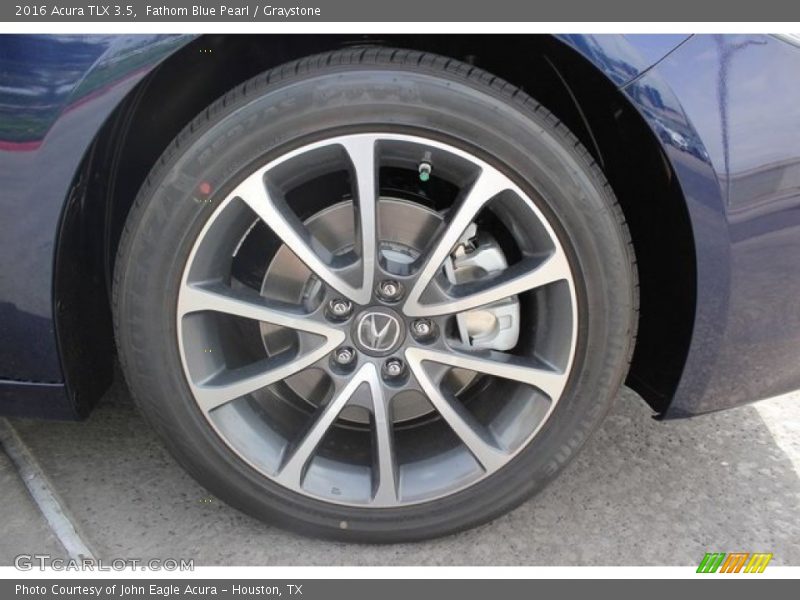 Fathom Blue Pearl / Graystone 2016 Acura TLX 3.5