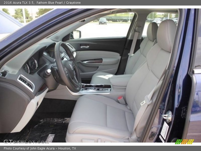 Fathom Blue Pearl / Graystone 2016 Acura TLX 3.5