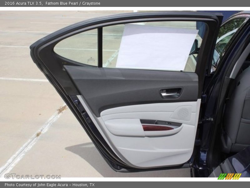 Fathom Blue Pearl / Graystone 2016 Acura TLX 3.5