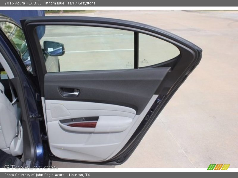 Fathom Blue Pearl / Graystone 2016 Acura TLX 3.5