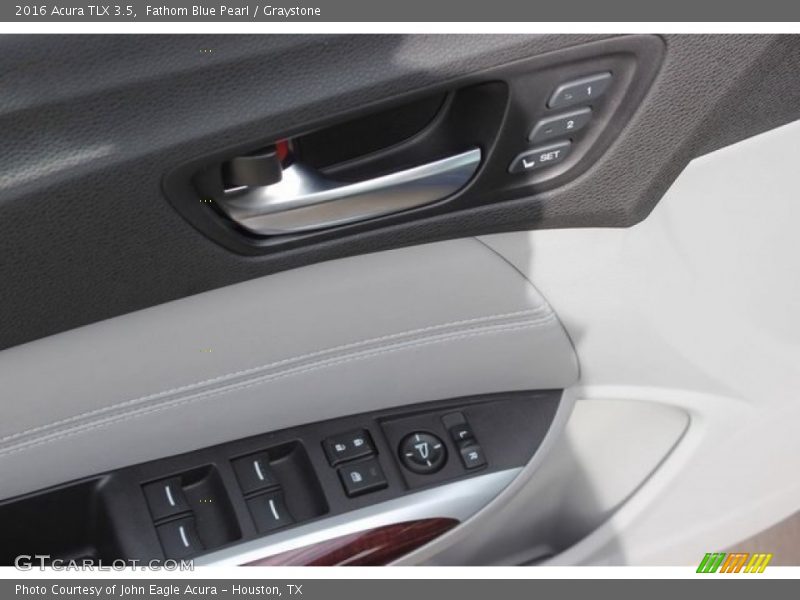 Fathom Blue Pearl / Graystone 2016 Acura TLX 3.5