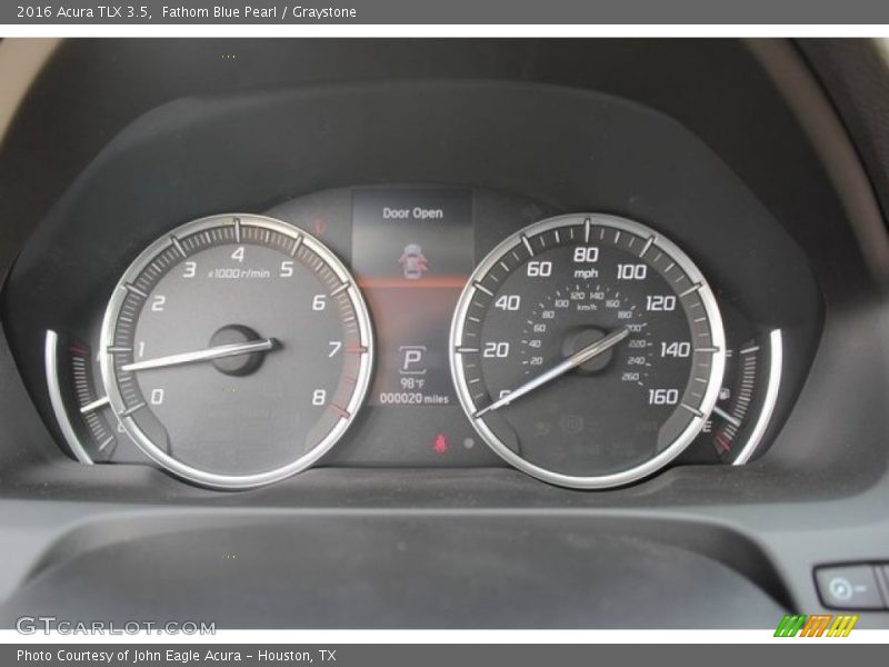 Fathom Blue Pearl / Graystone 2016 Acura TLX 3.5