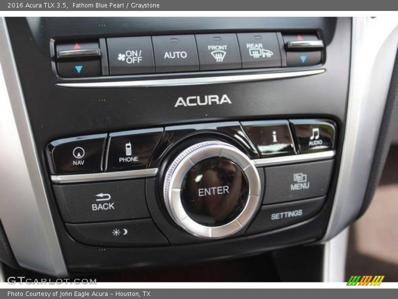 Fathom Blue Pearl / Graystone 2016 Acura TLX 3.5