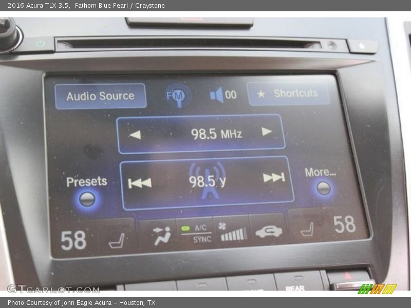 Fathom Blue Pearl / Graystone 2016 Acura TLX 3.5