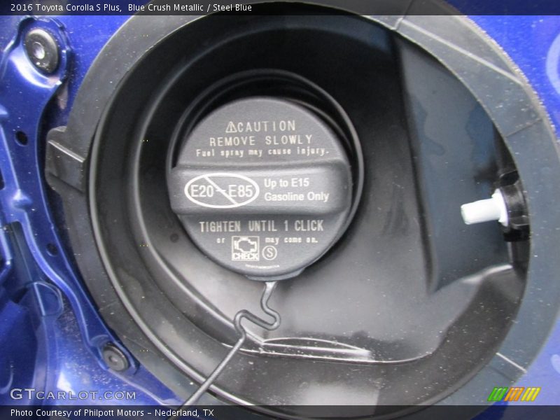 Blue Crush Metallic / Steel Blue 2016 Toyota Corolla S Plus