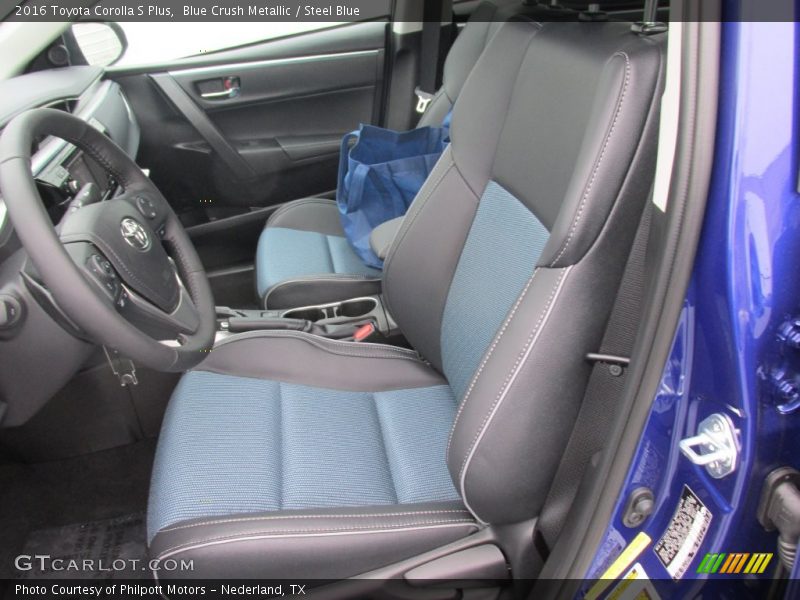 Blue Crush Metallic / Steel Blue 2016 Toyota Corolla S Plus