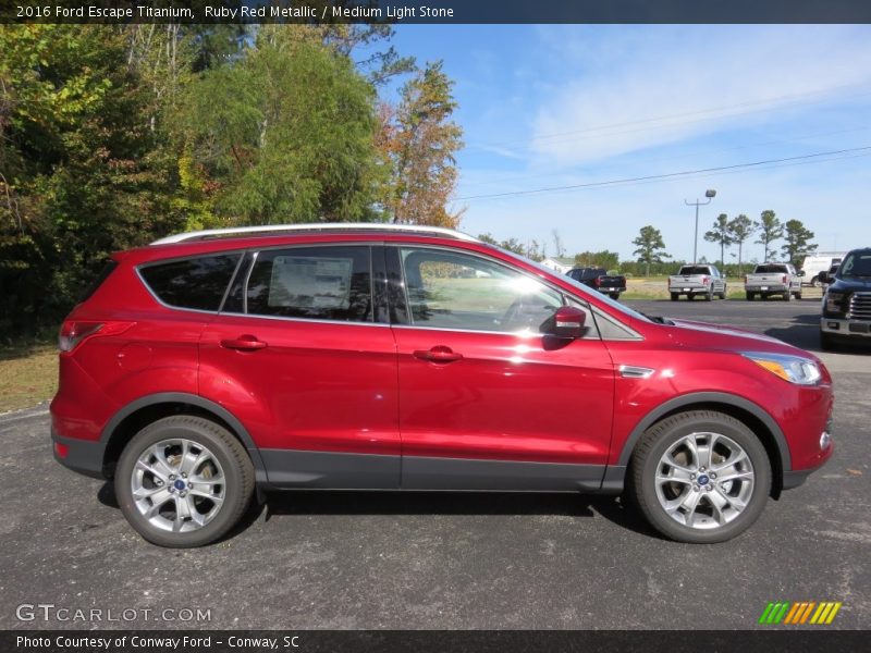 Ruby Red Metallic / Medium Light Stone 2016 Ford Escape Titanium
