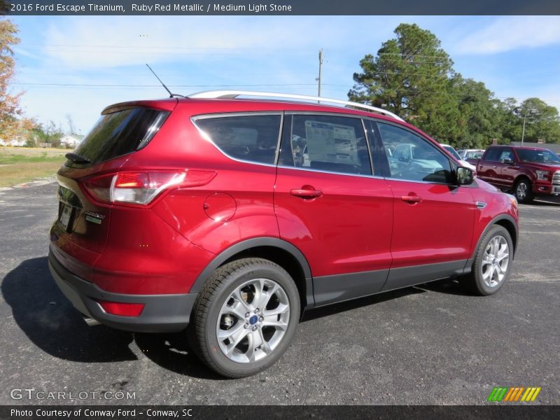 Ruby Red Metallic / Medium Light Stone 2016 Ford Escape Titanium