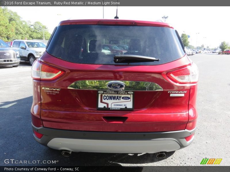 Ruby Red Metallic / Medium Light Stone 2016 Ford Escape Titanium