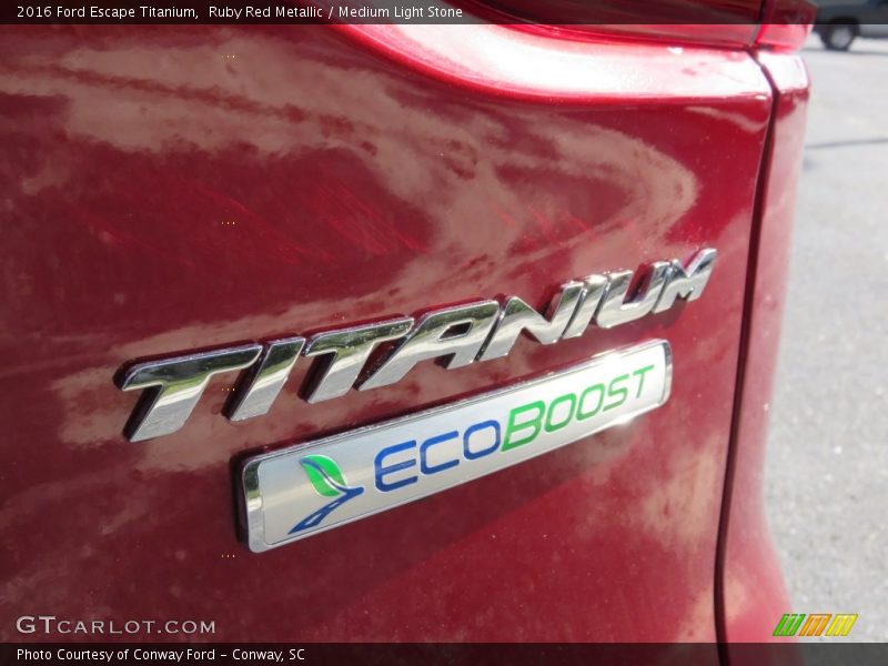 Ruby Red Metallic / Medium Light Stone 2016 Ford Escape Titanium