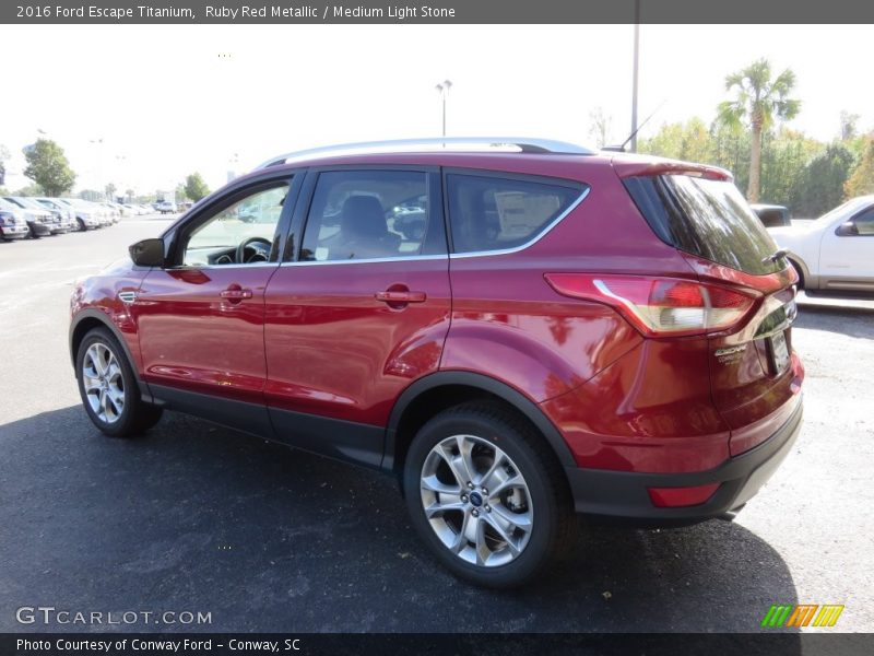Ruby Red Metallic / Medium Light Stone 2016 Ford Escape Titanium