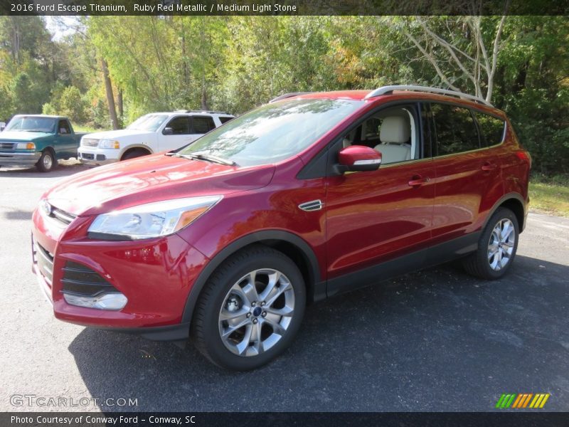 Ruby Red Metallic / Medium Light Stone 2016 Ford Escape Titanium