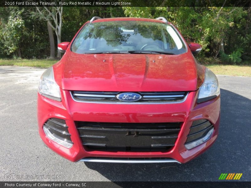 Ruby Red Metallic / Medium Light Stone 2016 Ford Escape Titanium