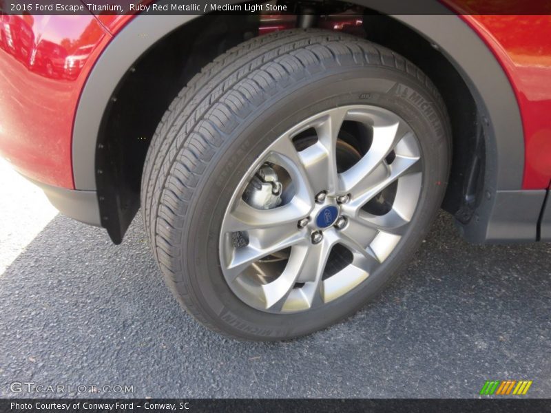 Ruby Red Metallic / Medium Light Stone 2016 Ford Escape Titanium