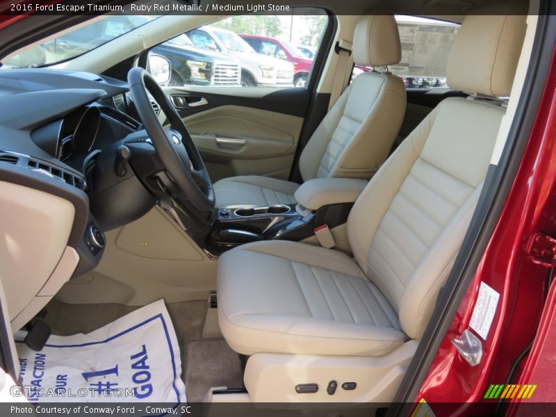 Ruby Red Metallic / Medium Light Stone 2016 Ford Escape Titanium
